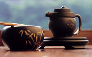 Teapot cup table window stand - an zhengwen free wallpaper