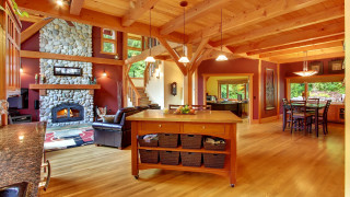 Kitchen stove dining fireplace arts - dining free wallpaper