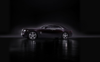Black car dark room photorealism 2 - a black car free wallpaper