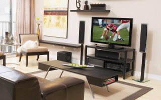 Livingroom television couch fruit bowl - a bowl of fruit free wallpaper