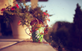 Fire hydrant throws coffee flower - filip hodas free wallpaper