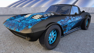 Car blue brick road dome - a brick road next free wallpaper