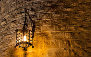 Brick light hanging arts crafts - a light fixture free wallpaper