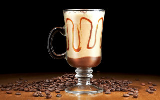 Glass coffee liquid beans table - a liquid free wallpaper