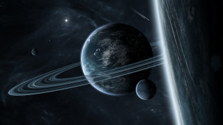 Planet ring star space earth - a picture of a planet free wallpaper