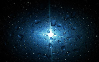 Blue water drops star black - an gyeon free wallpaper for desktop
