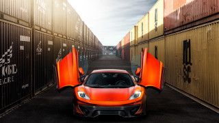 Red sports car doors open 3 - its door free wallpaper