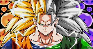 Cute cool dragon ball character - a big smile free wallpaper