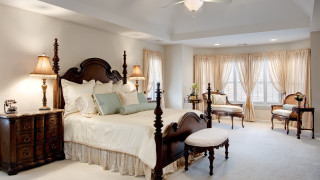 Bedroom bed chairs table fan - a bedroom free wallpaper