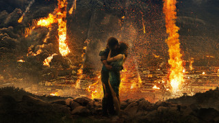 Fire cityscape romance matte painting - a fire free wallpaper