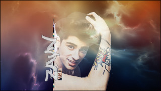 Man tattoo knife arm sky - photoshop free wallpaper
