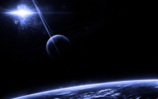 Space station earth horizon aurora - a space station free wallpaper