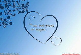 True love knows no league - a picture of a heart free wallpaper