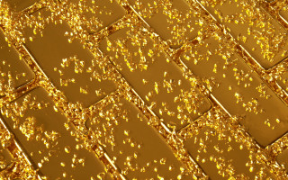 Gold flakes autumn city fire - colored free wallpaper