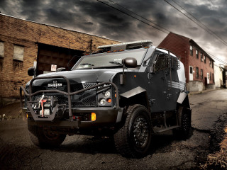 Black armor vehicle street building - hard surface free wallpaper