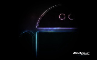 Futuristic door circular lights black 2 - circular free wallpaper