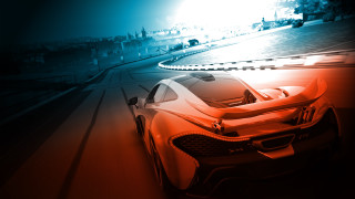Car city light ocean music - side and a city in the background free wallpaper
