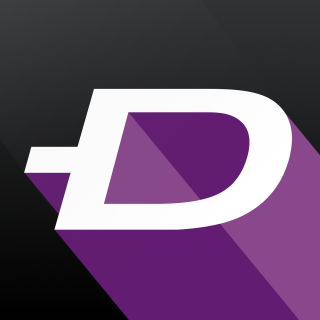Purple white logo long shadow 2 - a long shadow free wallpaper