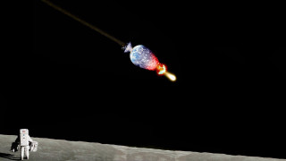Moon man colorful object shuttle - moon free wallpaper