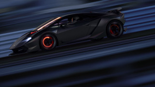 Black sports car night track - andrew law free wallpaper