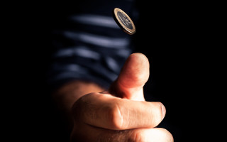 Coin throwing magic illusionist dark - abstract illusionism free wallpaper