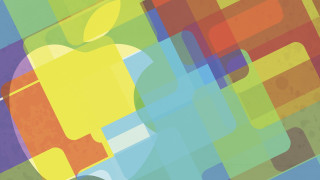 Colorful apple rainbow black white - a colorful apple logo free wallpaper