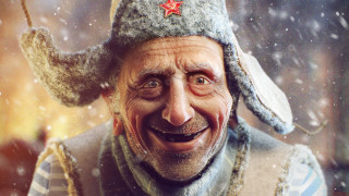 Astronaut man star hat snow - his forehead free wallpaper