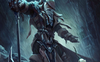 Brom suit sword dog fantasy - the other hand free wallpaper