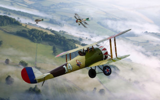 Plane field overhead helicopter american - barron storey free wallpaper