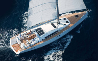 Sailboat ocean sunny day man - digital free wallpaper