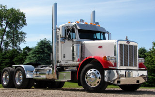 Semi truck gravel road trees - a gravel road next free wallpaper