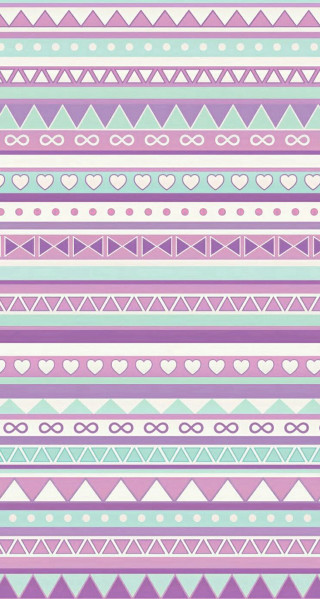 Hearts lines pattern purple background 2 - pastel color free wallpaper