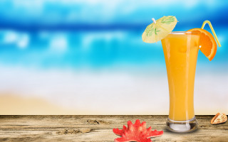 Orange juice beach umbrella shell - orange juice free wallpaper