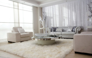 Living room couch chair table 15 - neutral free wallpaper