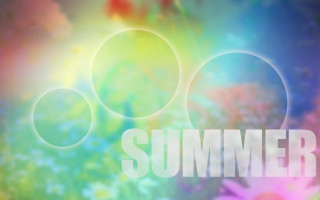 Blurry flower field summer vibrancy - a blurry background free wallpaper for desktop