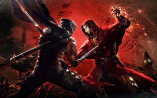 Battle armor duel flaming sword - behind them free wallpaper