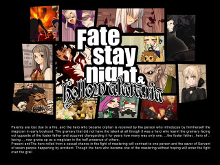Anime characters fate stay night - a poster free wallpaper
