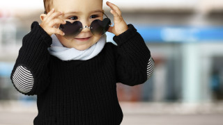 Child hearts glasses black sweater - two heart free wallpaper