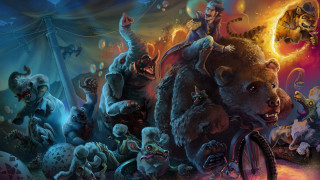 Bear bike circus bears fantasy - a bike free wallpaper for desktop