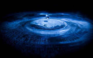 Blue water droplet planet ocean - anthony s waters free wallpaper for desktop