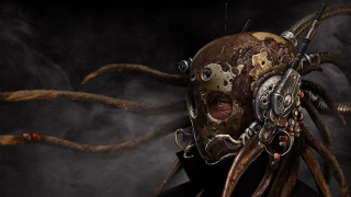 Man mask long hair mechanical - mechanical free wallpaper
