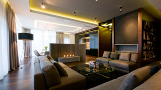 Living room couch chair fireplace 4 - rembrandt free wallpaper