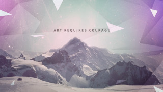 Mountain purple sky abstract art 2 - buckminster fuller free wallpaper