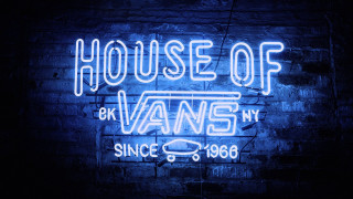 House of vans neon sign - a brick wall free wallpaper
