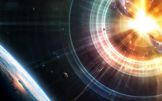 Space planet star milkyway aurora - christopher balaskas free wallpaper