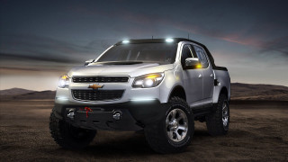 Silver truck desert night photorealism 2 - a silver truck free wallpaper
