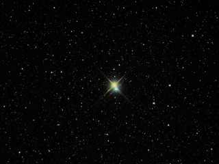 Star black sky bright light - a star in the middle free wallpaper