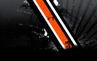 Black orange abstract sky star - orange free wallpaper