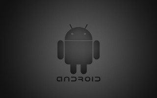 Android abstract blackwhite gradient greyscale - the middle free wallpaper