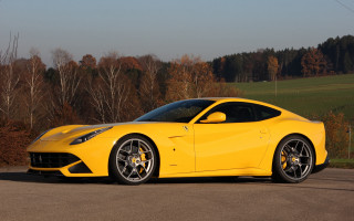 Yellow sports car parking lot 42 - a yellow sports car free wallpaper